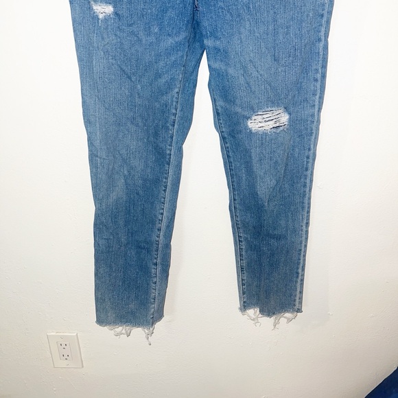 Madewell the perfect vintage distressed raw hem women’s jeans - Picture 3 of 15